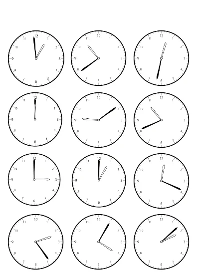 時計・時刻の学習素材